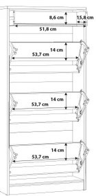 Scarpiera KAVI rovere artisan