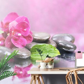 Carta da parati – Orchidea con tocco di relax
