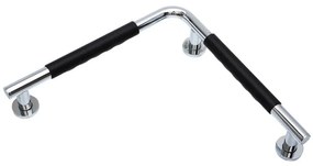 Maniglione soul 90° in inox L 42 x P 8.3 cm nero