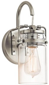 Elstead KL-BRINLEY1-NI - Applique BRINLEY 1xE27/60W/230V cromo opaco