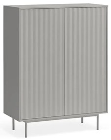 Cassettiera alta grigia 97x130 cm Sierra - Teulat