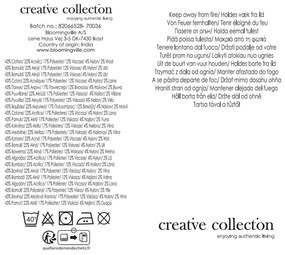 Coperta gialla e rosa in cotone riciclato 130x160 cm Isnel – Bloomingville