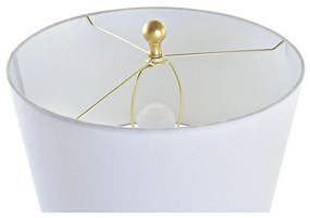 Lampada da tavolo DKD Home Decor Astratto Dorato Bianco 220 V 50 W Moderno (38 x 38 x 75 cm)