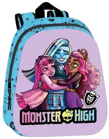 Zaino Scuola Monster High Azzurro Lilla 27 x 33 x 10 cm