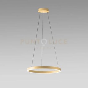 Criseide s/g - lampadario a sospensione oro 1  luce led 3000k 4200l...
