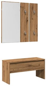 Set Di Mobili Da Corridoio Rovere Artigianale Legno Multistrato /