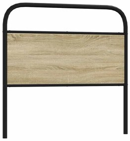 Testiera Rovere Sonoma 90 Cm İn Acciaio E Legno Multistrato /