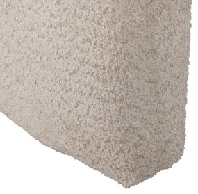 Poltrona beige in tessuto bouclé - Ixia