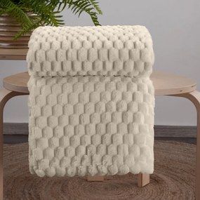 Spessa coperta beige con un motivo moderno Larghezza: 200 cm | Lunghezza: 220 cm