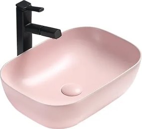 Mexen Rita lavabo da appoggio 45 x 32 cm, rosa opaco - 21084544