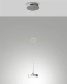 Dunk sospensione 1 luce alluminio a led 3000k - 8w - 750 lm dimmera...