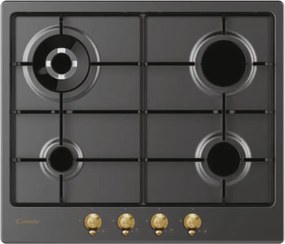 Candy CHW6BR4WGTGH Piano Cottura a Gas 4 Zone 60 cm Grigio