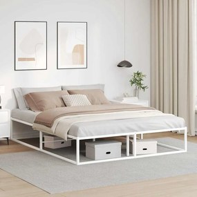 Giroletto Senza Materasso Bianco 160x200 Cm Metallo /