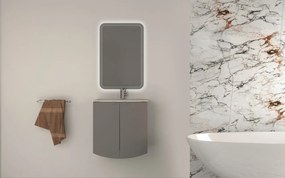 Mobile bagno con lavabo L 70 x H 70 x P 51 cm grigio nuvola per vasca centrale Onda