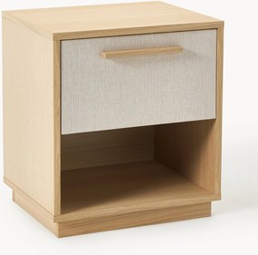 Comodino in legno con frontale imbottito Wisp