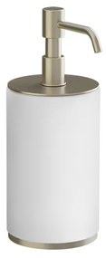 Dispenser sapone liquido da appoggio bianco brass brushed 66437 Gessi