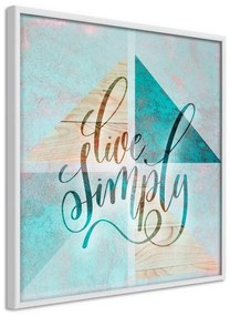 Poster Choose Simplicity (Square)