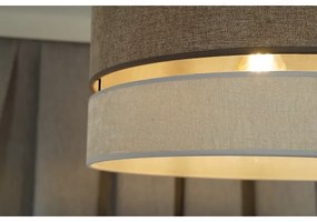 Duolla - Lampadario a plafone DOUBLE 1xE27/15W/230V diametro 40 cm marrone/grigio