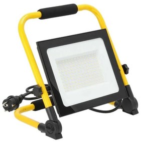 Riflettore LED portatile TIGRA LED/100W/4000K IP54 nero/giallo