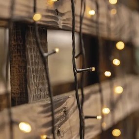 Catena LED natalizia da esterno 50xLED/5m IP44 bianco caldo