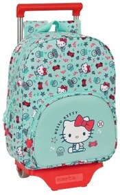 Trolley per la Scuola Hello Kitty Sea lovers Turchese 26 x 34 x 11 cm