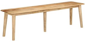 Panca 160x40x45 Cm İn Legno Massello Di Mango /