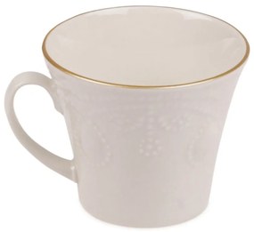 Set di 6 tazze e piattini in porcellana Kutahya cuciti - Kütahya Porselen