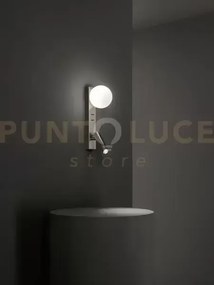 Applique in metallo grigio fog 1 luce attacco g9 + led 3w faretto s...