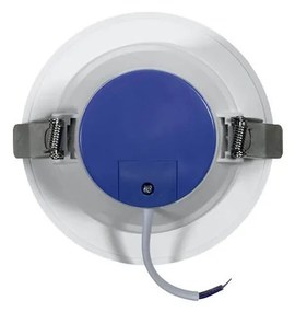 Faro da incasso 8W Foro Ø90 - 100mm Bianco da 680lm Rotondo Colore Bianco Caldo 3.000K