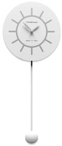 CalleaDesign Orologio a pendolo da parete Filippo color bianco