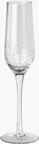 Flute da champagne in vetro soffiato Bubble