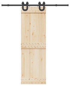 Kit Di Binari Per Porte Scorrevoli 183 Cm Acciaio Nero /