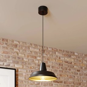 Luminex Lampada a sospensione Class, nero/oro