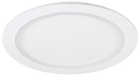 Plafoniera Contemporanea Padrogiano-Z Acciaio Bianco Luce Led Integrato 35W