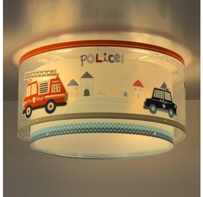 Dalber 60616 - Plafoniera per bambini POLICE 2xE27/60W/230V