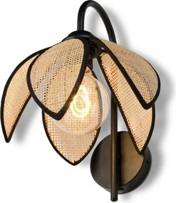 Osram - Lampada da parete DECOR RATTAN 1xE27/15W/230V beige/nera