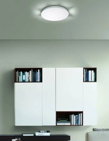 Plafoniera LED moderno Aurora, bianco Ø 42 cm, luce con 3 temperature di colore dimmerabile NOVECENTO