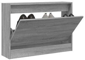 Scarpiera Grigio Sonoma 80x21x57 Cm İn Legno Multistrato /