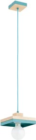 Lampadario sospeso con cavo MIKO 1xE27/15W/230V menta/beige