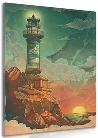 Quadro su tela – Faro da favola