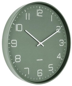 Orologio da parete verde , ø 40 cm Lofty - Karlsson