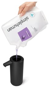 Dispenser di sapone in acciaio nero touchless 266 ml - simplehuman