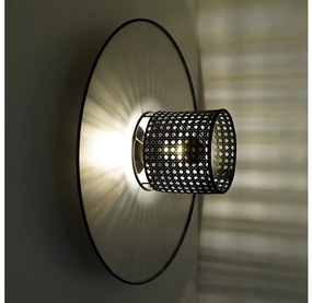 Duolla - Applique TOKYO RATTAN 1xE27/15W/230V diametro 50 cm argento/nero