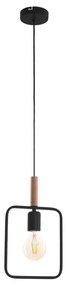 Lampadario a sospensione con filo FRAME 1xE27/60W/230V nero