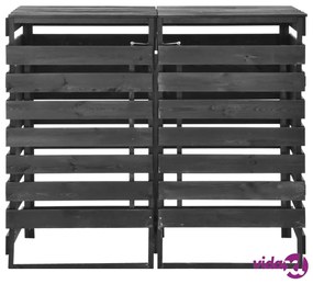 vidaXL Copribidone Doppio 140x75x121cm Pino Massello Verniciato