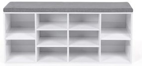 Scarpiera VOREN bianca/grigia