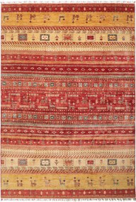 Gabbeh Tappeto 210x300 Rosa (Pakistan) Tessuto A Mano