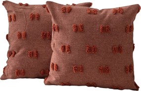 Federe decorative in set 2 pz 43x43 cm Tuffet – Mioli Decor