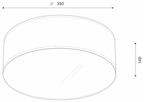 Brilagi - Plafoniera LED SIRIJA LED/12W/230V diametro 35 cm bianco