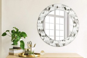 Specchio rotondo stampato Triangolo arcobaleno fi 50 cm